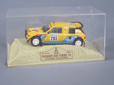 D801 NOREV Peugeot 205 Turbo 16 #205 Rally Parigi Dakar 1987 Vatanen 1:43 Box - Immagine 1 di 4