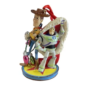 2014 Disney Skizzenbuch Toy Story Woody & Buzz Lightyear Weihnachtsmütze Ornament - Bild 1 von 10