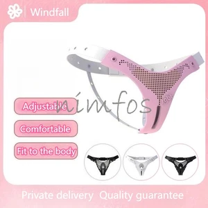 Chastity Cage Belt Long-lasting Male Lock Adjustable Chastity Pants with CB Lock - Picture 1 of 27