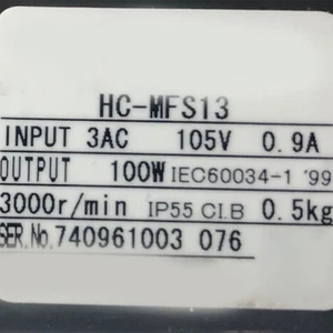 For HC-MFS13 HCMFS13 Servo Motor #E8 - Bild 1 von 4