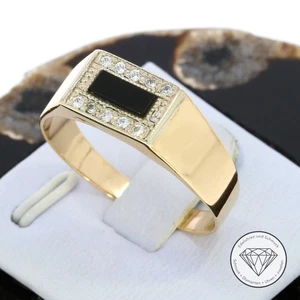 SONDERAKTION WERT 1.060,- Onyx Siegel Ring 585 Gold 14k 14 KT in 71 XXYY - Bild 1 von 3