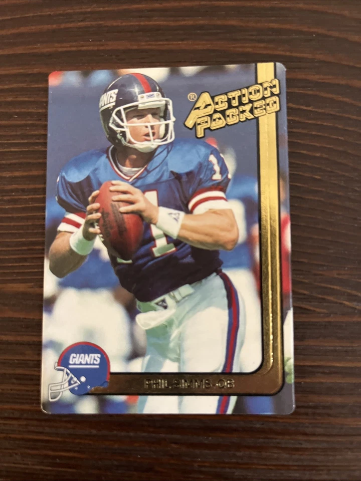 1991 Action Packed Football PHIL SIMMS #188 🔥 New York Giants - Image 1 of 3