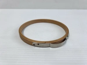 Vintage Princess Adustable Metal Tension Spring Wood Embroidery Hoop 5" Round - Picture 1 of 5