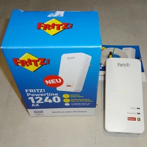AVM FRITZ!Powerline 1240 AX WLAN AX 1200 Mbit/s 2x Gigabit LAN komplett OVP - Bild 1 von 3