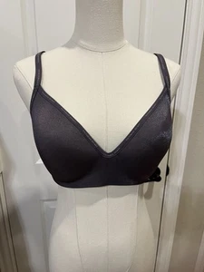 “VICTORIA SECRET” GREY SATIN SHIMMER LINED T SHIRT BRA – 34DD - Picture 1 of 10
