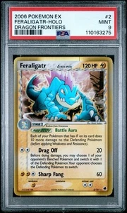 2006 Pokémon EX Feraligator-Holo Dragon Frontiers PSA 9 - Picture 1 of 2