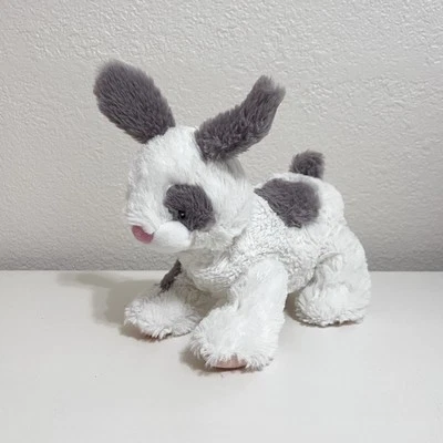 Carter's White and Gray Puppy Dog Plush Lovey Lovie Stuffed Animal 8" - Image 1 of 4