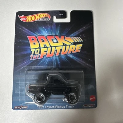 2022 Hot Wheels Premium BACK TO THE FUTURE 1987 TOYOTA PICKUP TRUCK Real Riders - Image 1 of 4