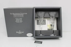 HAPPINESS WATERFORD CRYSTAL THE MILLENNIUM COLLECTION A TOAST TO THE YEAR 2000 - Picture 1 of 16