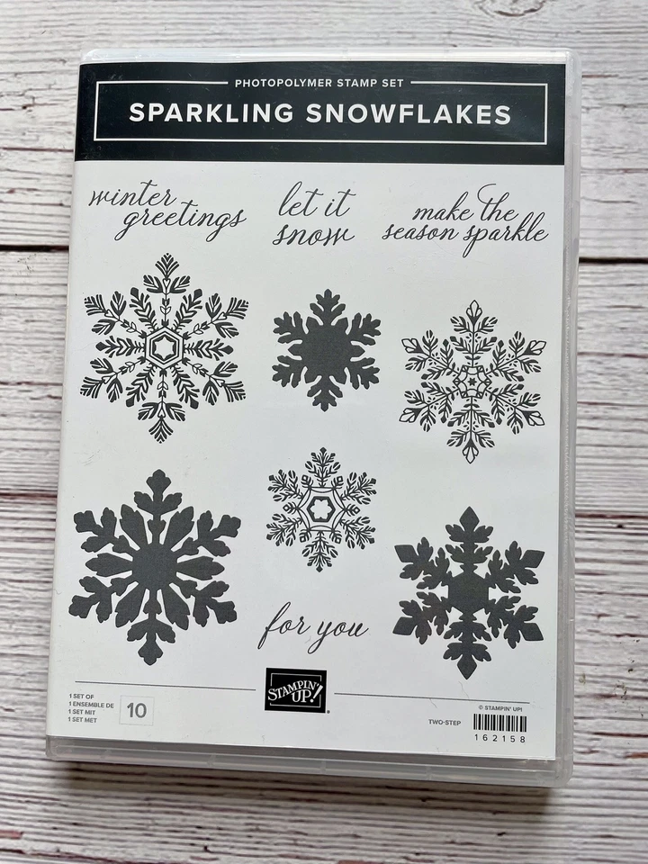 Stampin' Up! Juego de sellos SPARKLING SNOWFLAKES Let It Snow Foto 1 de 2