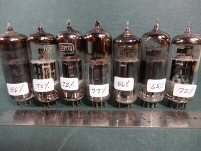 Tubos de vacío Mixed Makes Lower Testing 12BY7 (A) (7) Amplitrex probados 65-86% Gm Foto 1 de 3