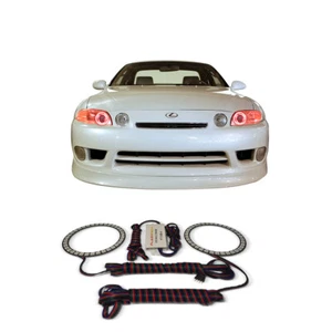 Bright Red Angel Eye Headlight Halo kit for Lexus SC300 92-02 - Picture 1 of 3