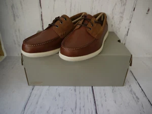 Clarks Herren Schuhe Bratton Boat Bootsschuhe Braun Leder Gr. 43 UK 9 - Bild 1 von 8