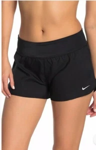 Nike Women's Solid Element Black Swim Board shorts Size XL NWT - Picture 1 of 3