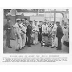 ROYAL NAVY Issuing Grog on Board the Royal Sovereign - Antique Print 1896