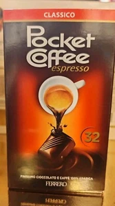 Pocket Coffee Espresso Scatola 32 Praline Finissimo Cioccolato Ripieno 400g - Imagen 1 de 4