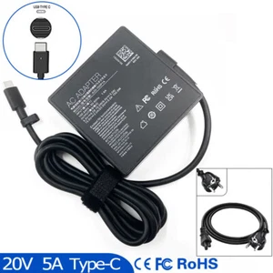 100W USB C AC Ladegerät für Lenovo Ideapad Yoga ADL100YLC3A 5A11J62105 20V 5A - Bild 1 von 9