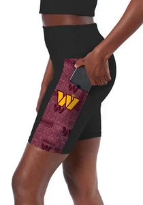 Certo By Northwest NFL Women's Washington Commanders Method Bike Shorts, Black - Picture 1 of 7