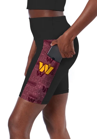Certo By Northwest NFL Women's Washington Commanders Method Bike Shorts, Black Cover