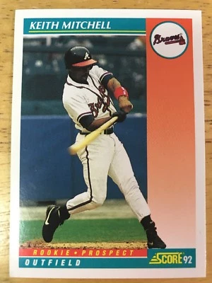 1992 SCORE #748 KEVIN MITCHELL ROOKIE - Image 1 of 4