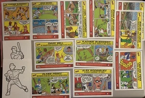 2006 Topps Bazooka Baseball COMICS INSERTS LOT of 11 With 2 Temporary Tattoos - Bild 1 von 1