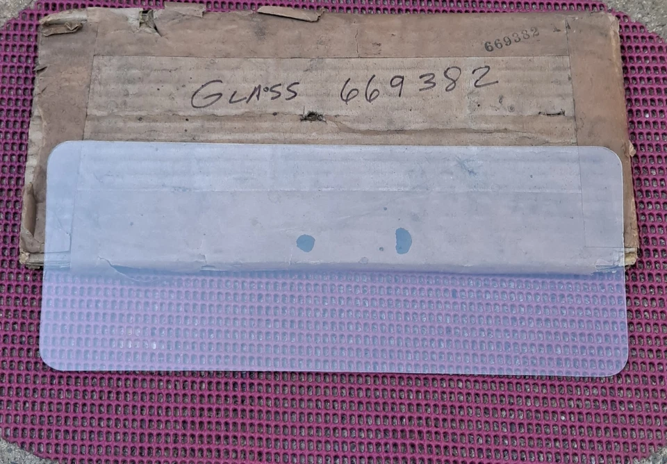 1937 37 DeSoto Deluxe Custom S-3 NOS Mopar Instrument Cluster LENTE DE VIDRO - Imagem 1 de 1