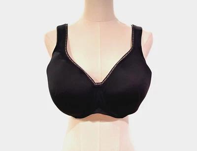Sujetador con aros Rosa Faia Beautyfull Twin Firm Support 44D negro sin relleno Foto 1 de 4