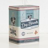 Retro Dog Treat Biscuit 3L Metal Storage Tin Kitchen Pet Food Container Canister