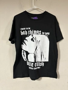T shirt Billie Eilish più felice che mai voglio fare cose cattive a te donna L - Foto 1 di 3