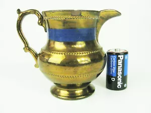 19thc. Staffordshire Copper Lusterware Creamer - 4 1/2" - ca.1880 ju - Picture 1 of 6