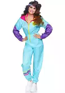 Women's Awesome 80s Ski Suit Costume - Picture 1 of 5