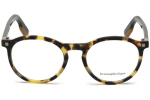 Ermenegildo Zegna VZ EZ 5122 Tortoise Round 055 Plastic Eyeglasses 50-19-145 - Picture 1 of 5