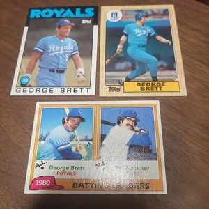 Topps George Brett 1986, 1987, 1981, 80 Batting Leader K C Royals kostenloser Versand - Bild 1 von 2