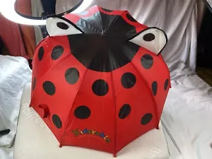 LADY BUG Umbrella for Kids Fun 3-D Feature, 23” Long - Picture 1 of 4