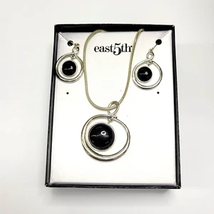East 5. Halskette und Ohrring Set Onyx/schwarz - Bild 1 von 4
