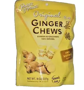 Prince of Peace Ginger Chews sapore originale (100% naturale) 8 once (227 g) - Foto 1 di 24