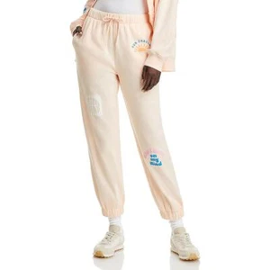 Vintage Havana Womens Surf Wash Orange Cotton Graphic Jogger Pants S BHFO 2486 - Picture 1 of 2