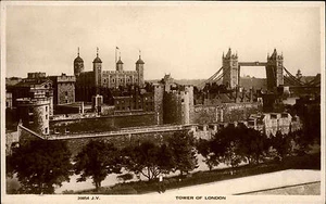 London Großbritannien s/w vintage postcard ~1940 Tower of London ungelaufen - Bild 1 von 2