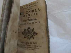1663 -Gymnasii Berolinensis Rectoris De Capillamentis...by CT Rangonis *1ST ED* - Picture 1 of 4