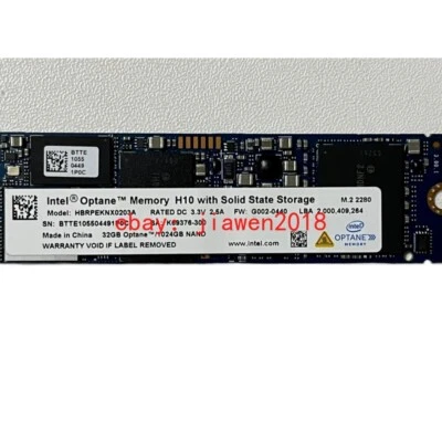 Intel Optane™ HBRPEKNX0203A 1TB SSD M.2 2280 NVMe Memory H10 with 1TB +32GB NAND - Image 1 of 4