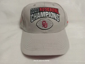 Oklahoma Sooners 2003 Rose Bowl Champions Ballkappe Mütze verstellbar Baseball - Bild 1 von 6