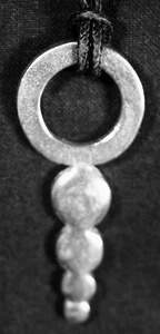 Crop Circle pendant- Bubble (Wilsford, England) cord - Picture 1 of 2