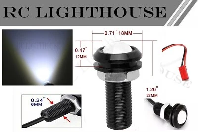 RC LED HID Headlights - Universal fit for Traxxas Arrma Crawler Spot Light HD2W  - Image 1 of 4