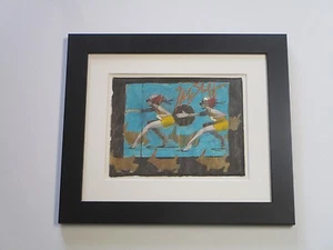 1970'S TOM DOOLEY DRAWING ABSTRACT EXPRESSIONISM MODERNISM FIGURAL POP ART VNTG - Picture 1 of 4