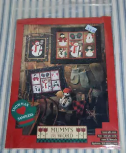 Mumms the Word - Snowman Samplers - Embroidery and Applique Patterns - 1994 - Picture 1 of 4