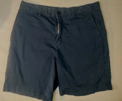 Pantalones Cortos Chinos Five Four Los Angeles Modernos Azul Marino Algodón Spandex Frente Plano 34 Nuevos sin Etiquetas Foto 1 de 4