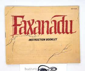 Faxanadu Nintendo NES Instruction Booklet Manual Notice NES-FX-USA