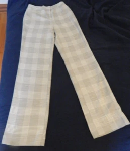 Pantalones para mujer H&M gris talla 2 pierna recta fluidos mezcla de poliéster - Imagen 1 de 4