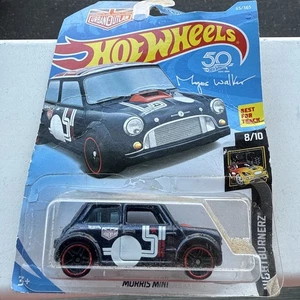 Hot Wheels Morris Mini Urban Outlaw Azul Marino 2017 Box Wear - Coche Nuevo - Imagen 1 de 2
