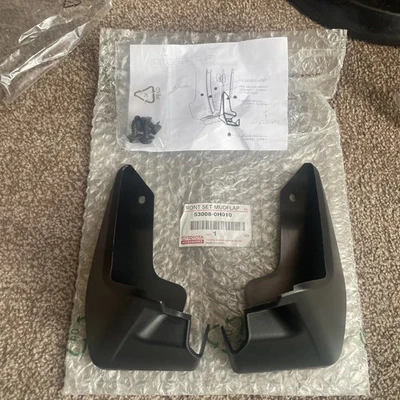 Genuine Toyota Aygo 2014 Onwards Mud Flaps Front Set 53008-0H010 GENUINE - Image 1 of 4